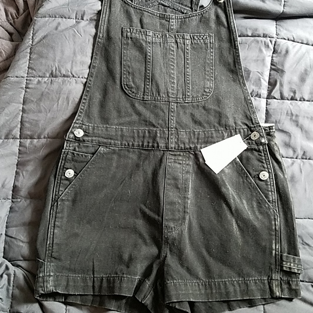 Denim shortalls
